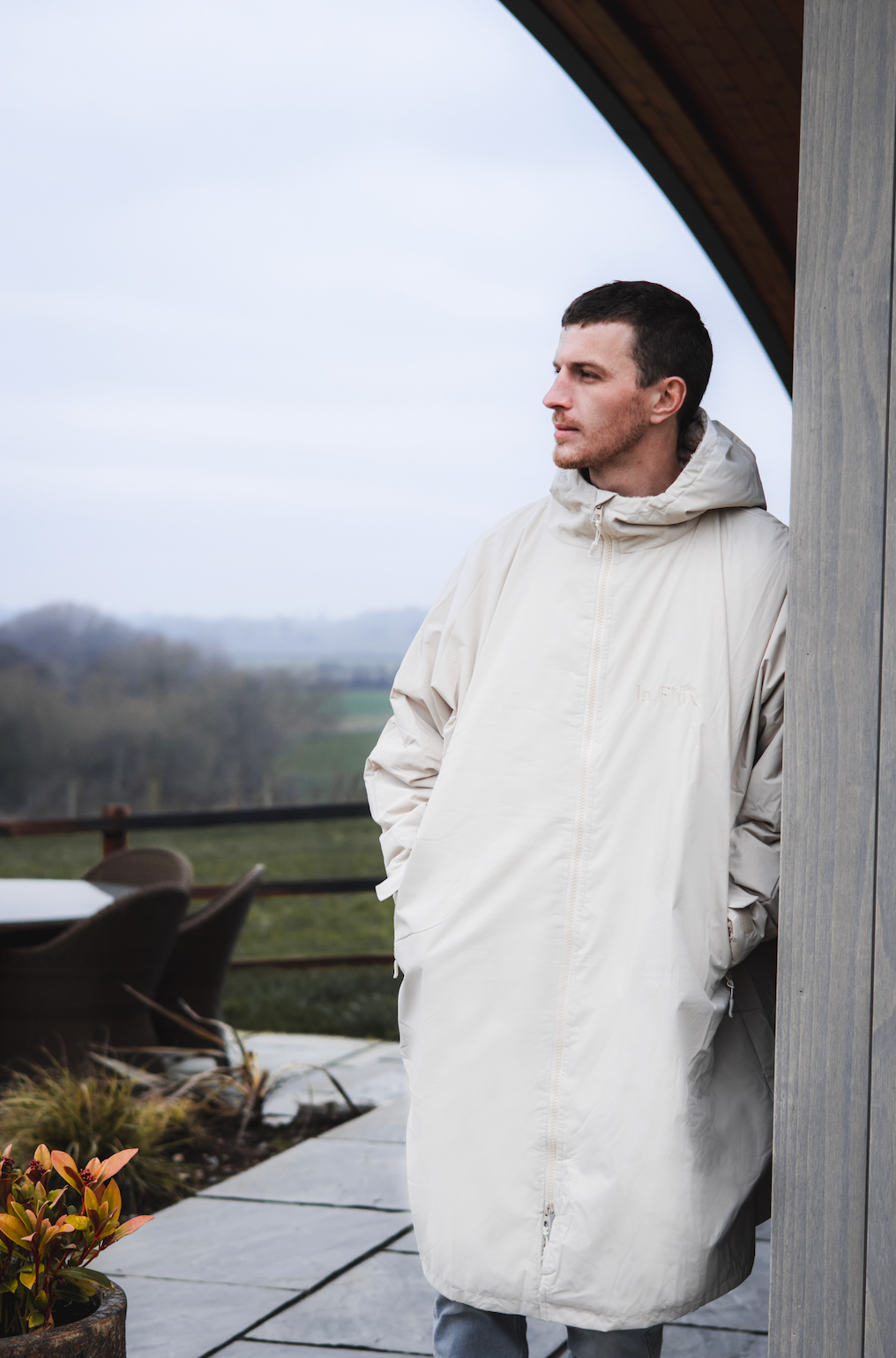 In.Flux Coat Robe Beige